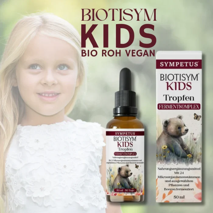 SYMPETUS Biotisym Kids – Παιδικές Σταγόνες με Προβιοτικά, Βότανα & Φρούτα (50ml)| Βιολογικό ζυμωμένο προϊόν - Image 2