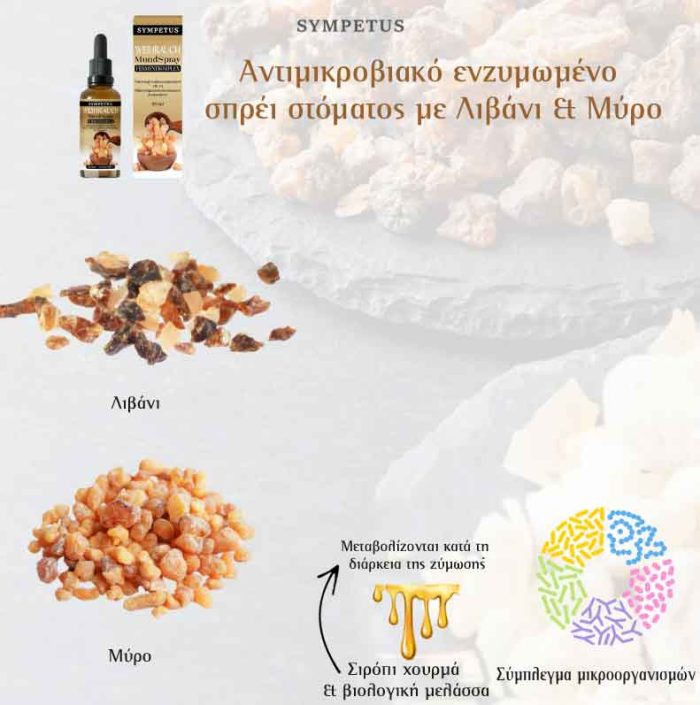 Φυσικό Αντιμικροβιακό Σπρέι Στόματος με Λιβάνι, Μύρο & Προβιοτικά – 50 ml - Image 3