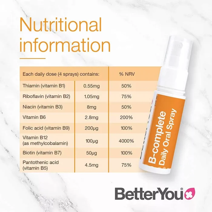 BetterYou Σύμπλεγμα Β Daily Oral Spray 25 ml - Image 2